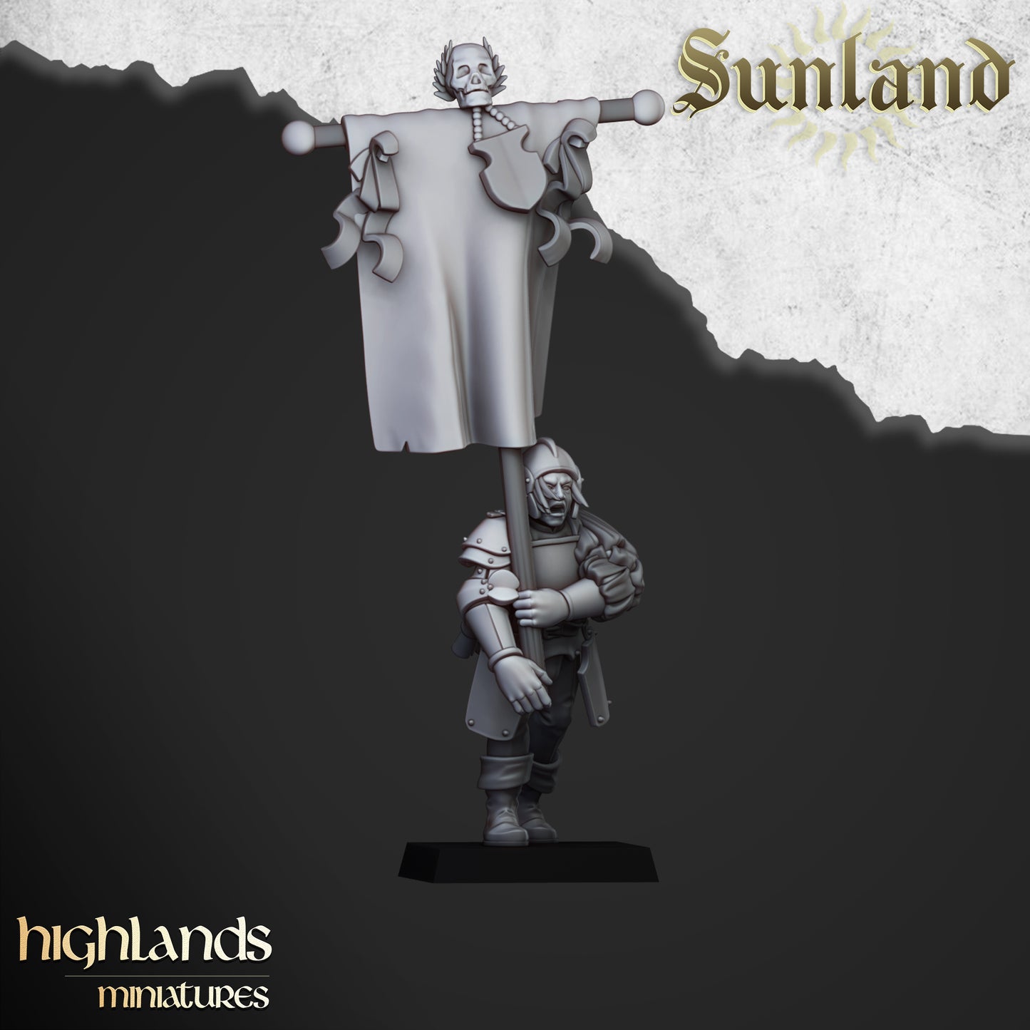 Miniatura Landsknecht Sunland Imperio resina 28mm sin pintar - Drakholm