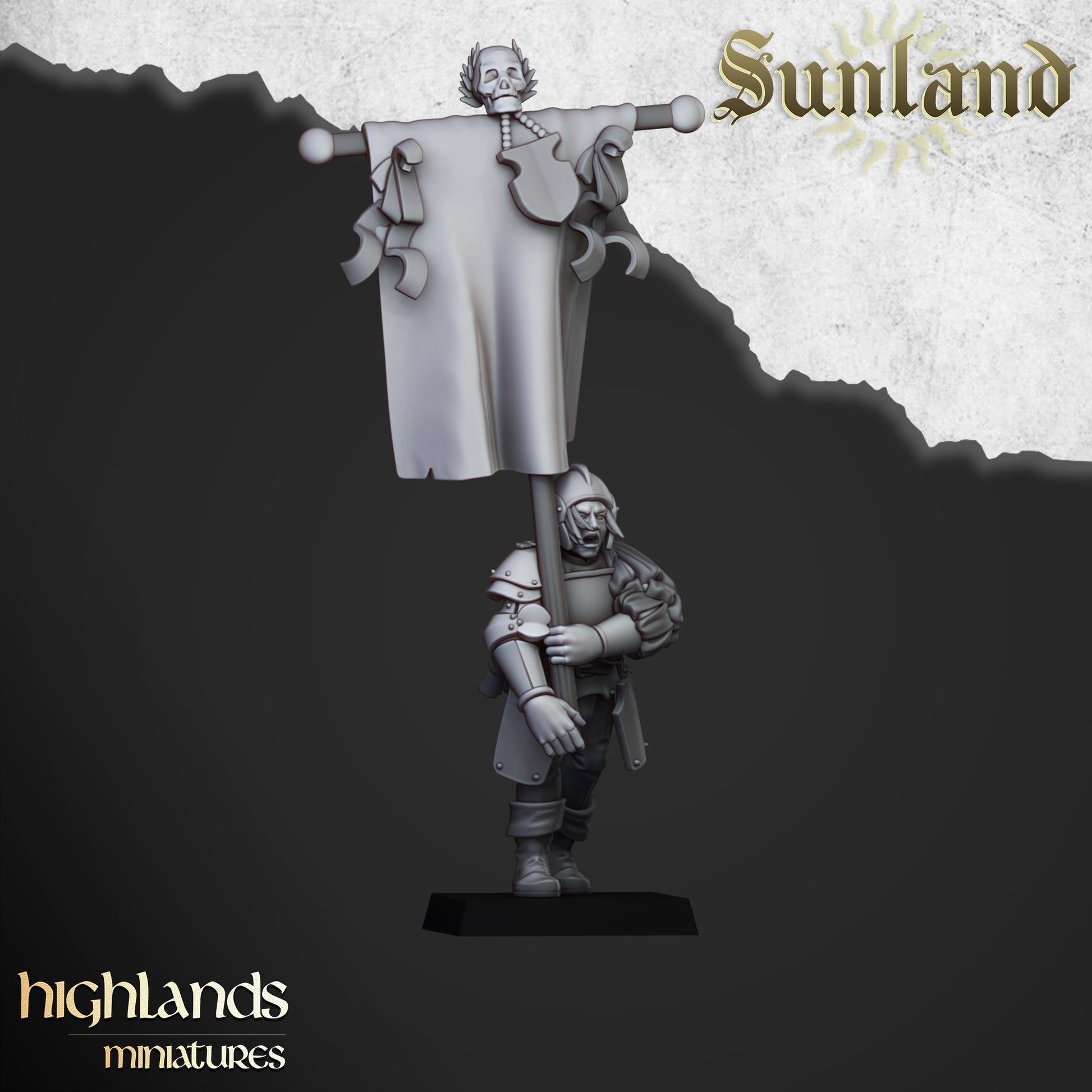 Miniatura Landsknecht Sunland Imperio resina 28mm sin pintar - Drakholm