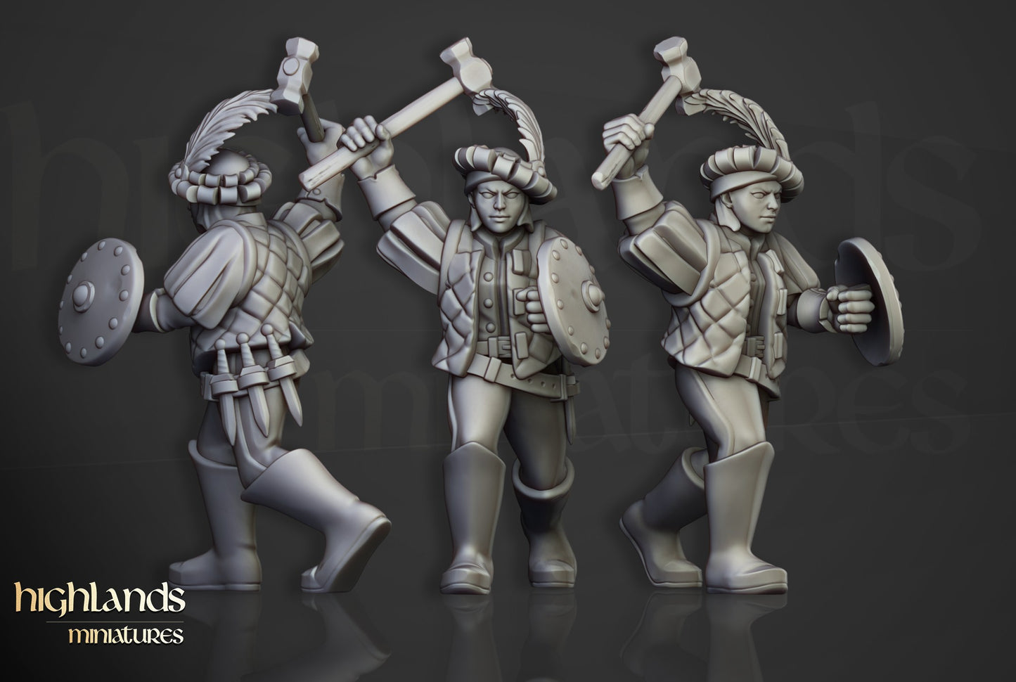 Miniatura Milicia Sunland Imperio resina 28mm sin pintar - Drakholm