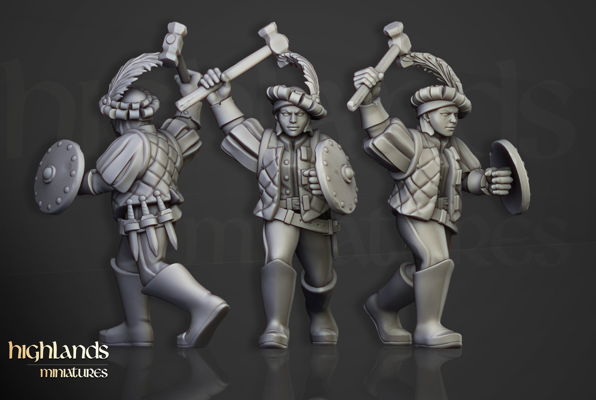 Miniatura Milicia Sunland Imperio resina 28mm sin pintar - Drakholm