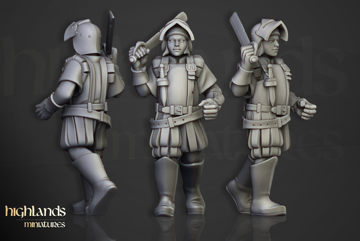 Miniatura Milicia Sunland Imperio resina 28mm sin pintar - Drakholm