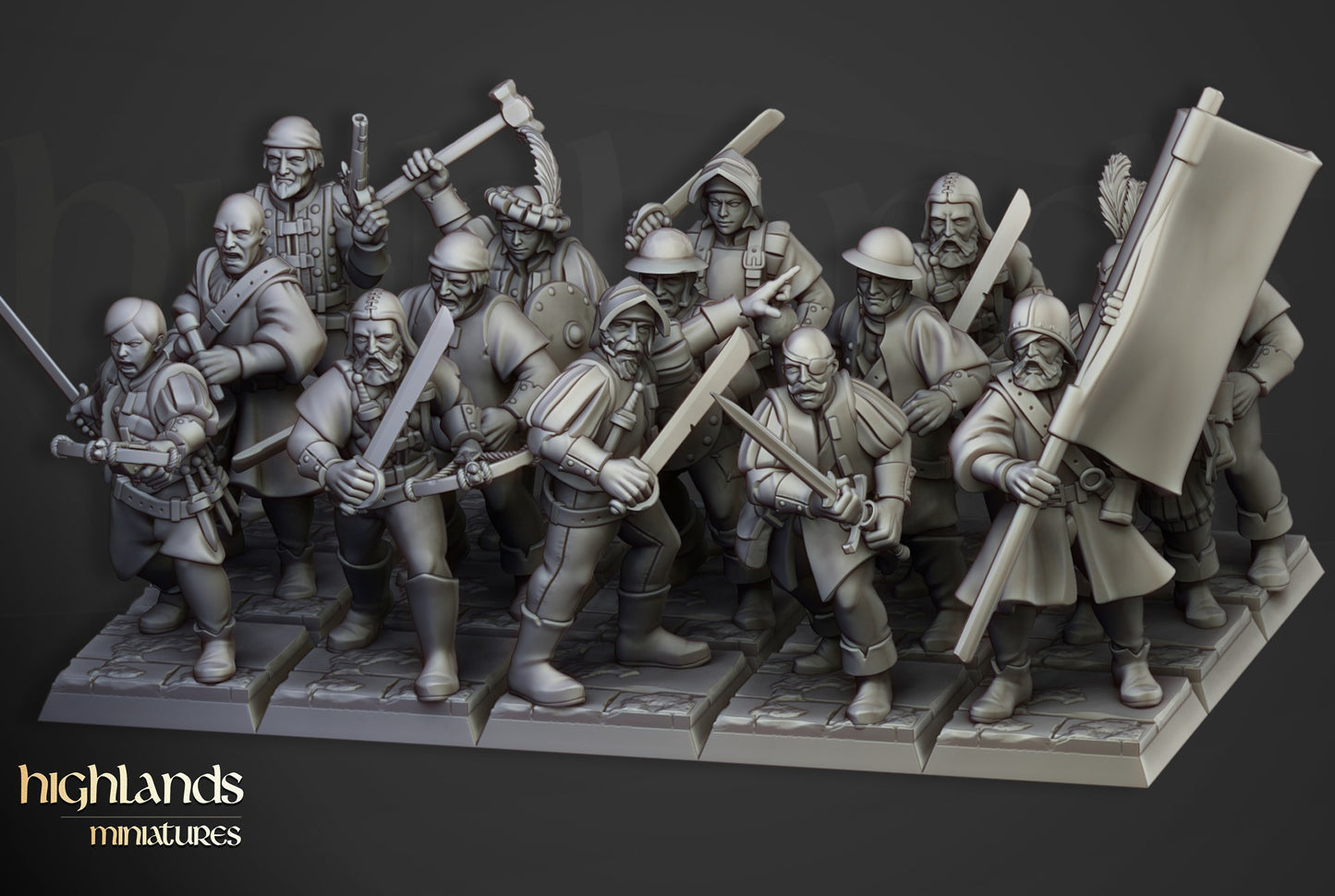 Miniatura Milicia Sunland Imperio resina 28mm sin pintar - Drakholm