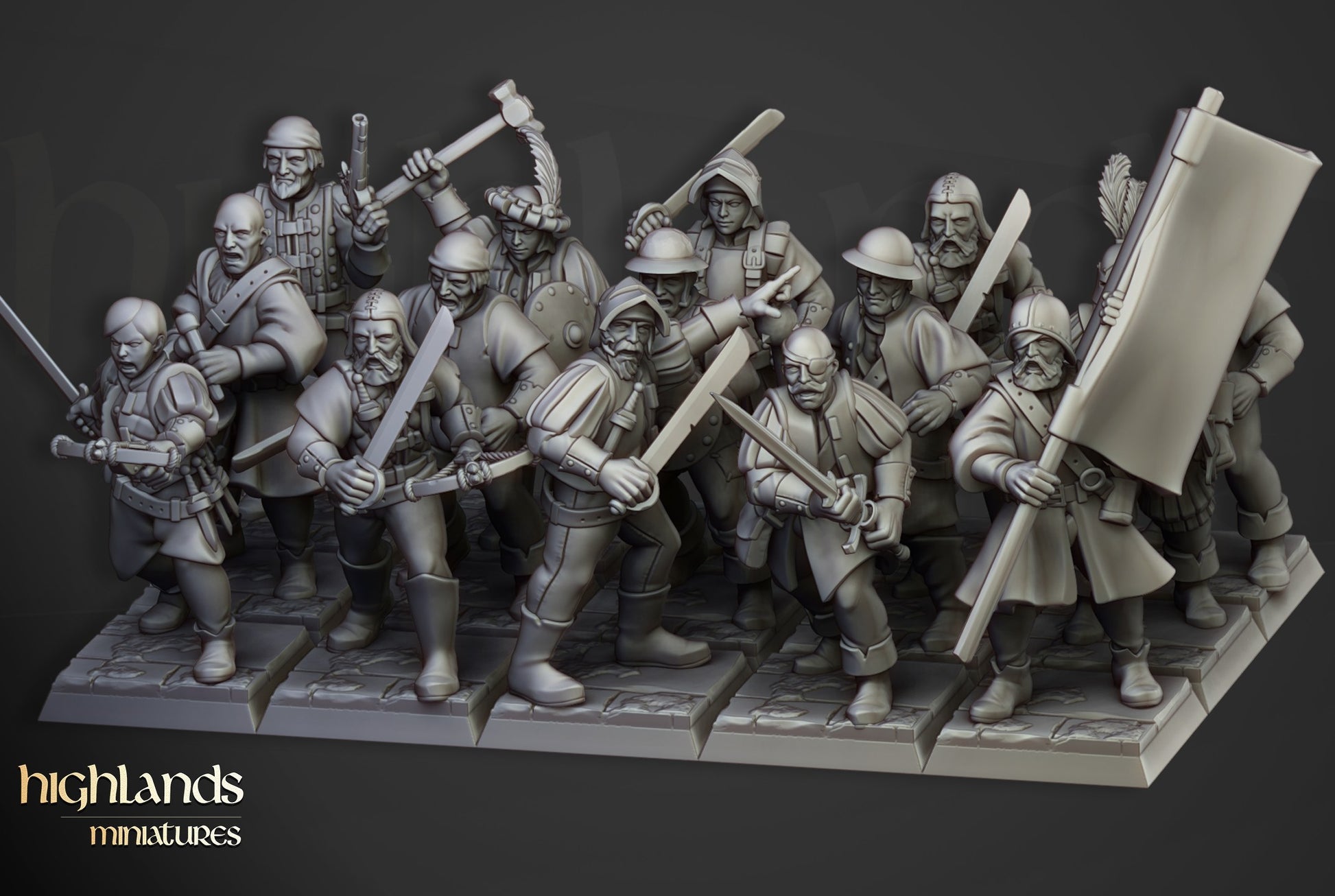 Miniatura Milicia Sunland Imperio resina 28mm sin pintar - Drakholm