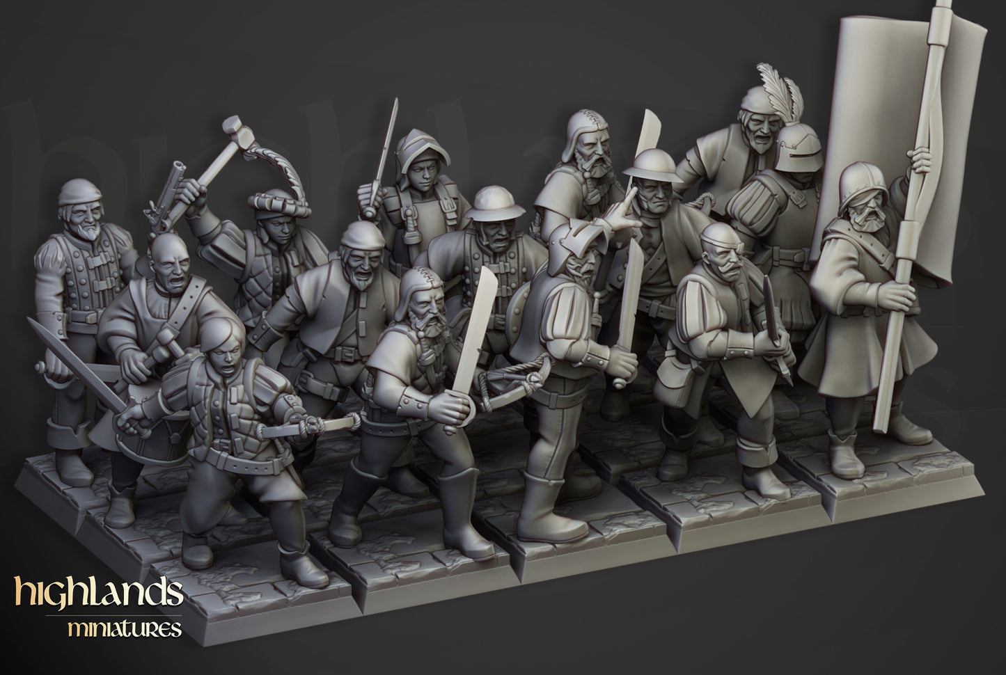 Miniatura Milicia Sunland Imperio resina 28mm sin pintar - Drakholm
