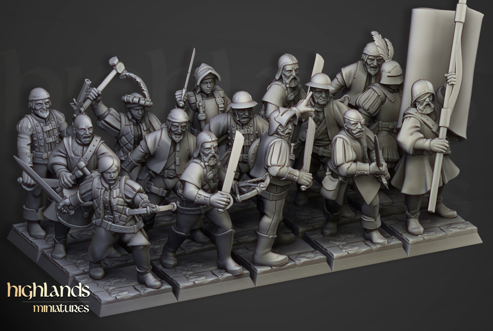 Miniatura Milicia Sunland Imperio resina 28mm sin pintar - Drakholm