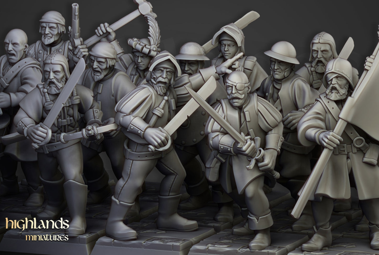 Miniatura Milicia Sunland Imperio resina 28mm sin pintar - Drakholm