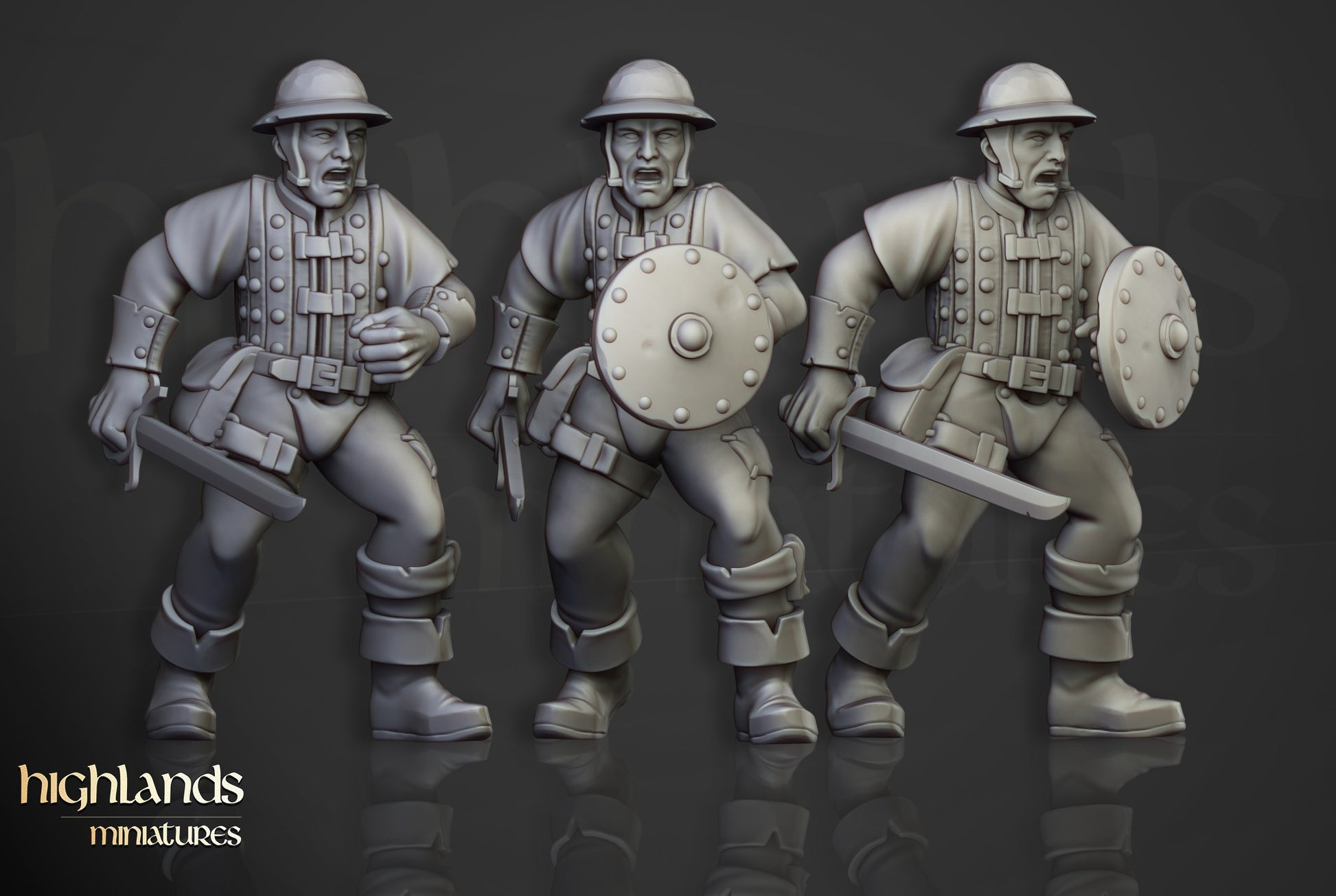 Miniatura Milicia Sunland Imperio resina 28mm sin pintar - Drakholm