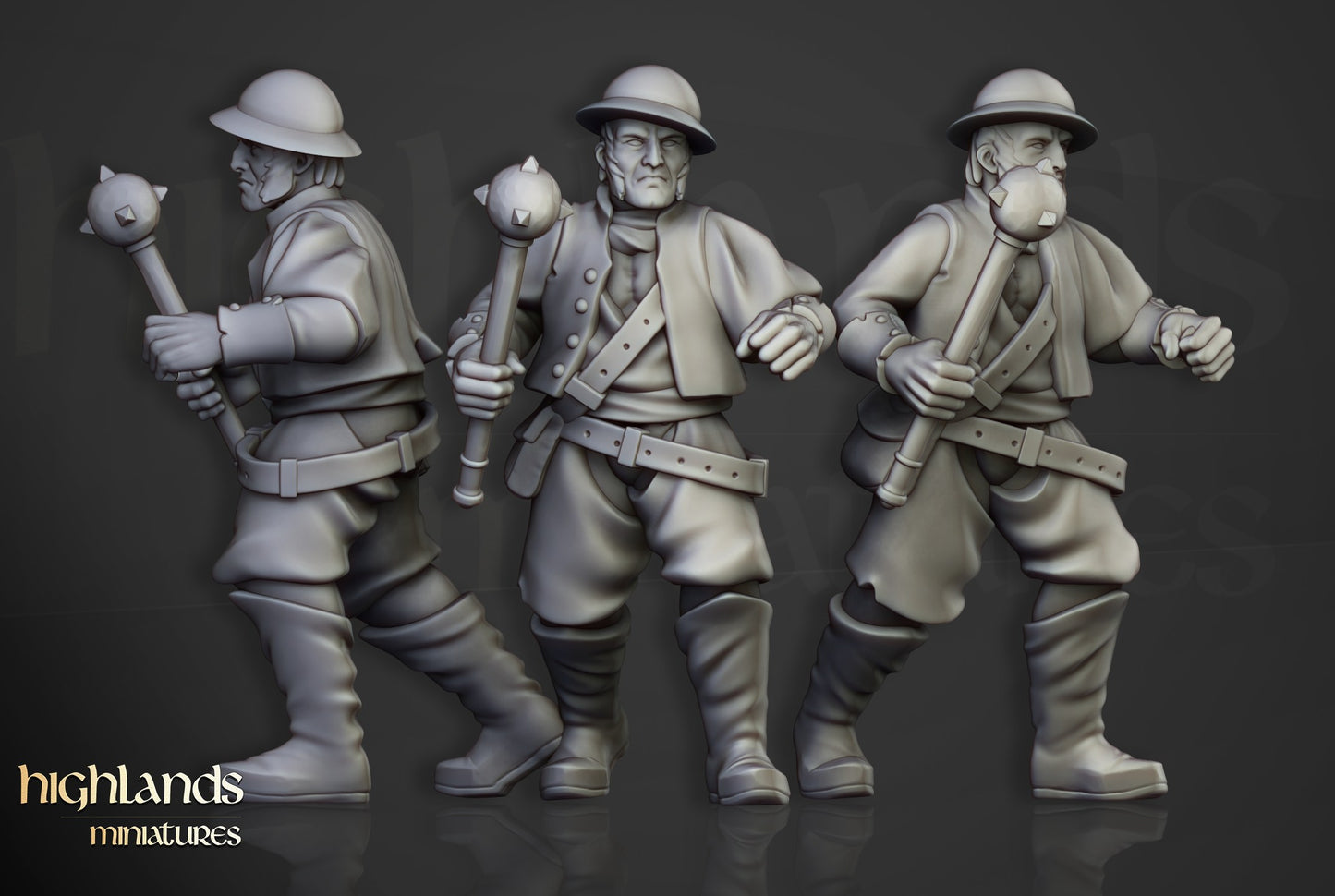 Miniatura Milicia Sunland Imperio resina 28mm sin pintar - Drakholm
