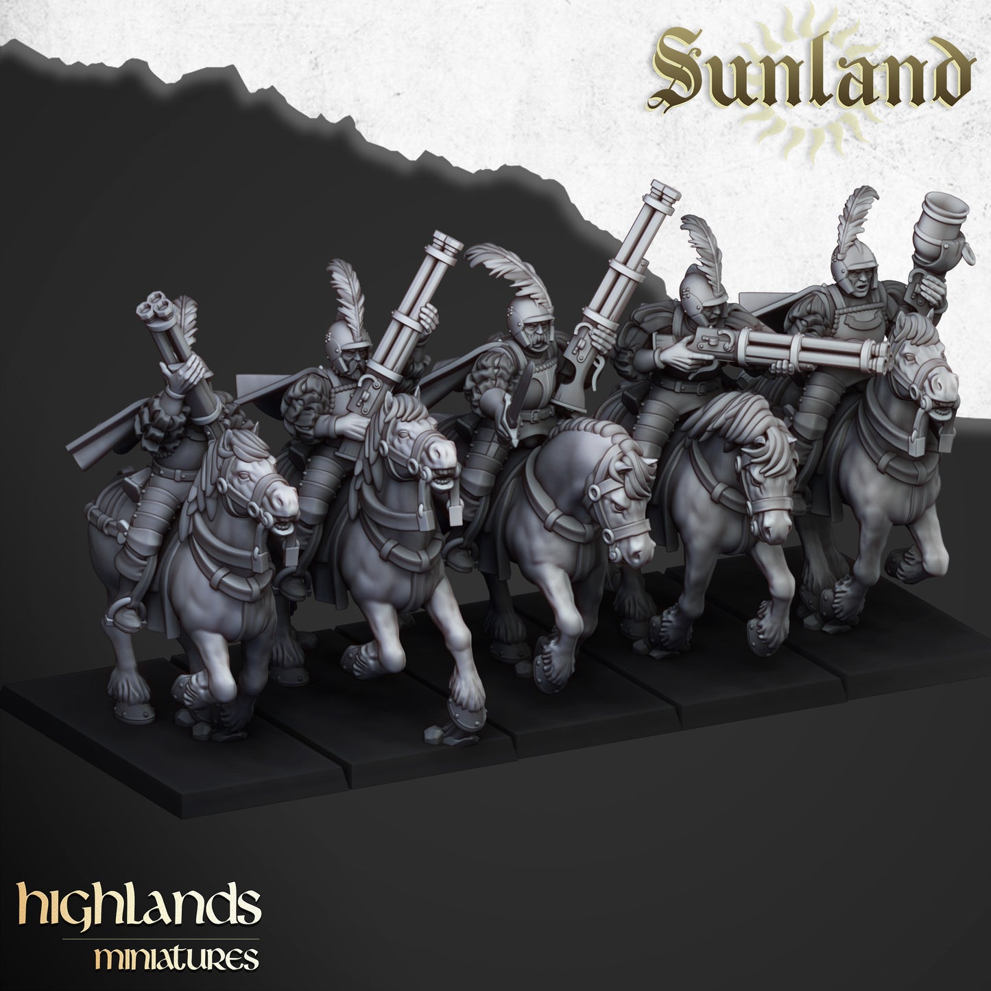 Miniatura Arcabuceros Sunland Imperio resina 28mm sin pintar - Drakholm