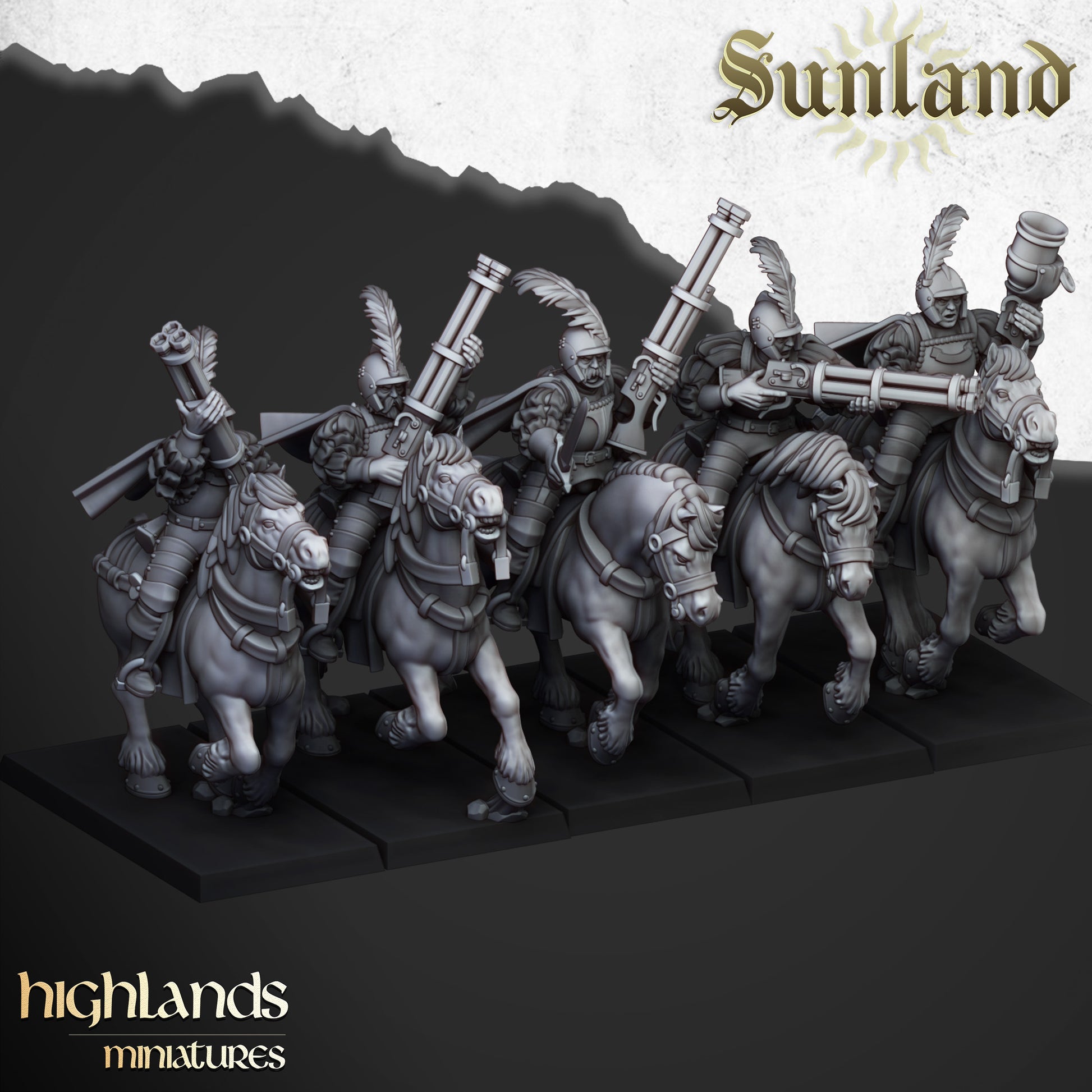 Miniatura Arcabuceros Sunland Imperio resina 28mm sin pintar - Drakholm