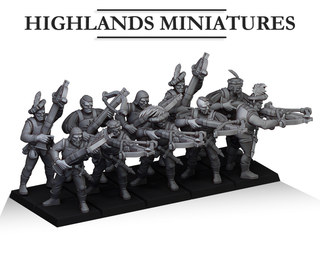 Miniatura Unidad de Ballesteros Sunland Imperio resina 28mm sin pintar - Drakholm