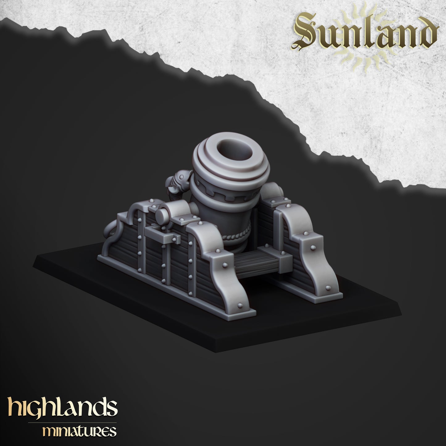 Miniatura Mortero Sunland Imperio resina 28mm sin pintar - Drakholm