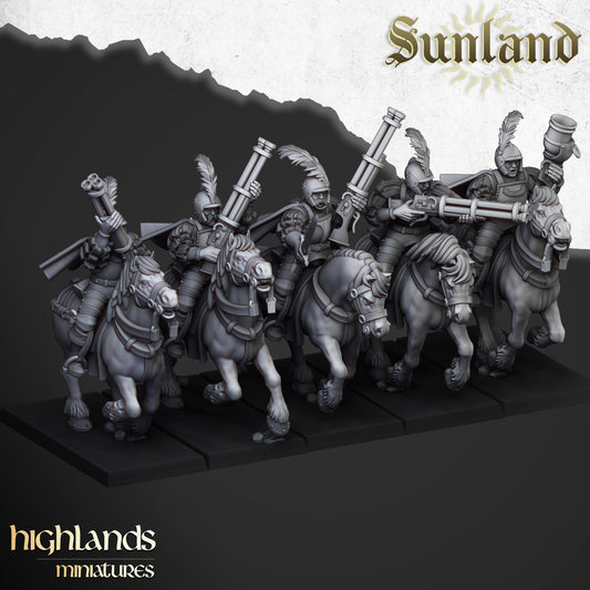 Miniatura Pistoleros Repetidores Sunland Imperio resina 28mm sin pintar - Drakholm