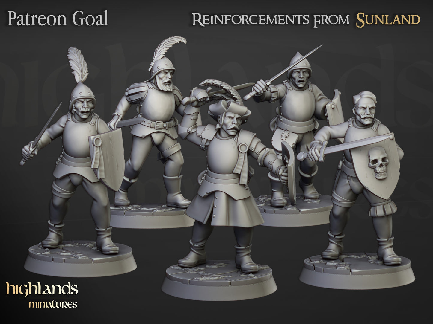 Miniatura Refuerzos Espaderos Sunland Imperio resina 28mm sin pintar - Drakholm