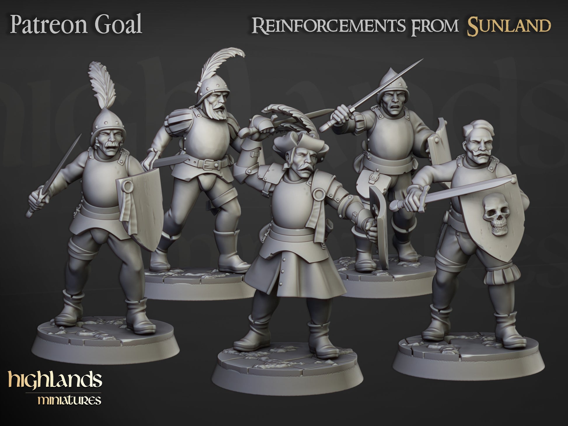 Miniatura Refuerzos Espaderos Sunland Imperio resina 28mm sin pintar - Drakholm