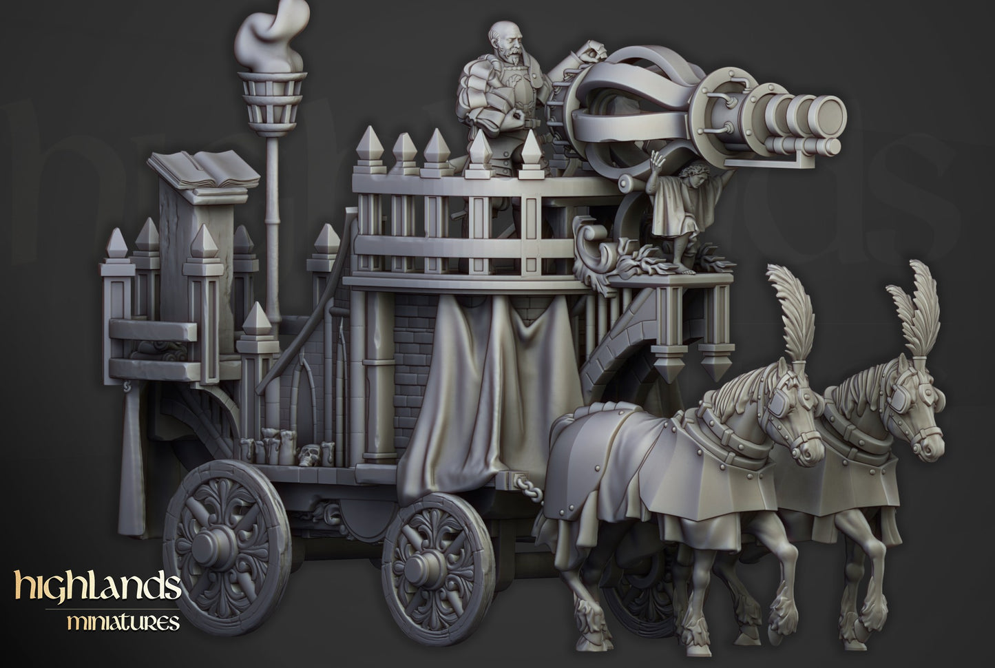 Miniatura Cañón Arcano Imperio resina 28mm sin pintar - Drakholm
