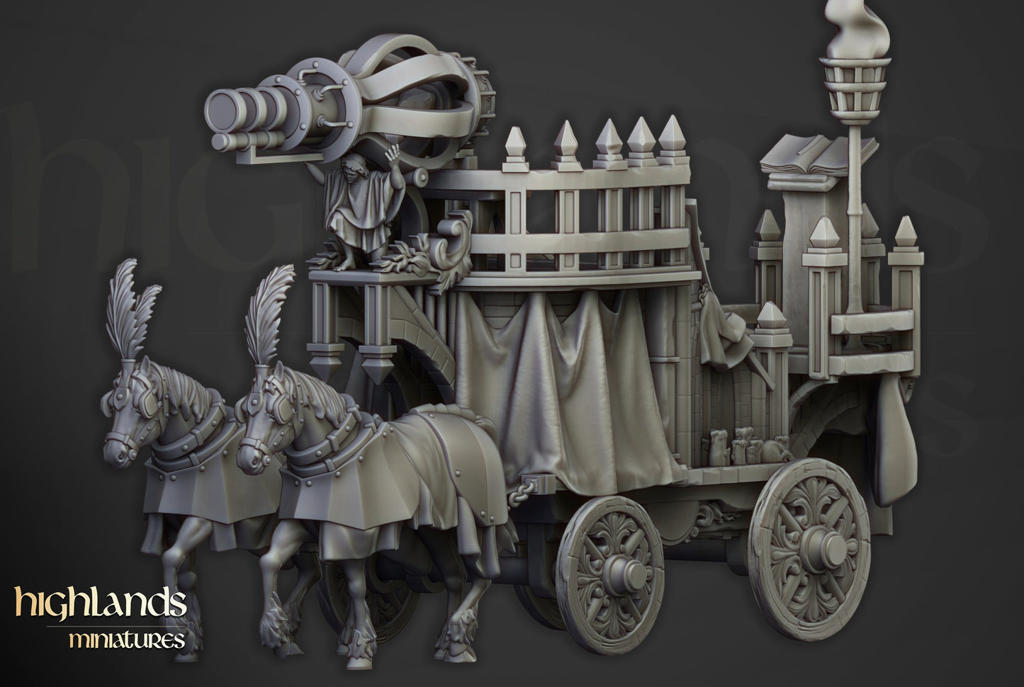 Miniatura Cañón Arcano Imperio resina 28mm sin pintar - Drakholm