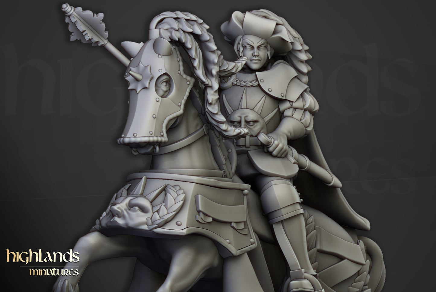 Miniatura Baronesa de Lunnenburg Imperio resina 28mm sin pintar - Drakholm