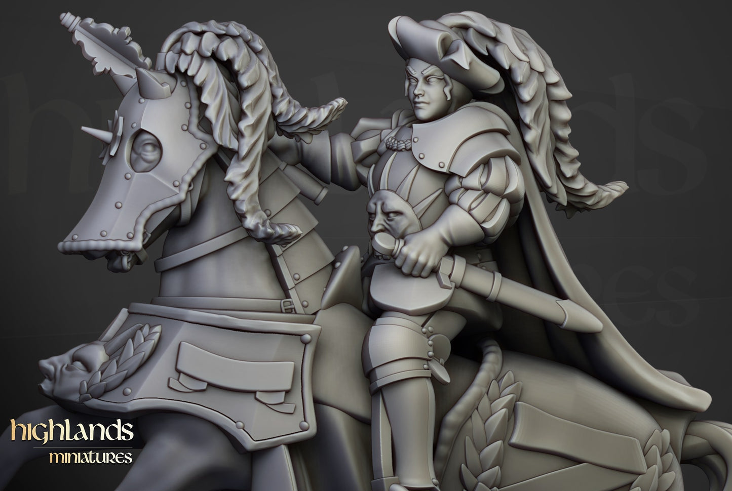 Miniatura Baronesa de Lunnenburg Imperio resina 28mm sin pintar - Drakholm