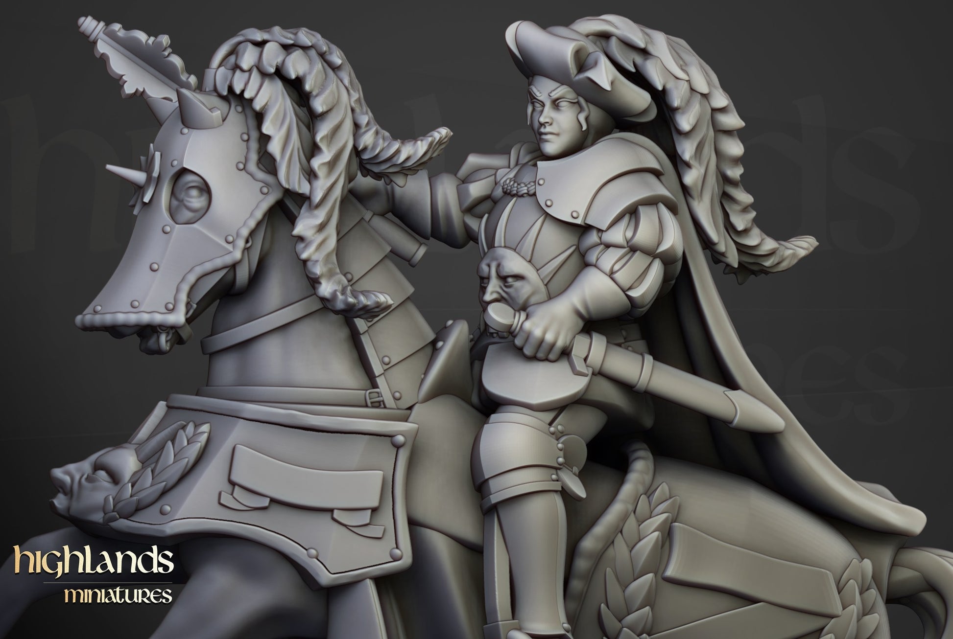 Miniatura Baronesa de Lunnenburg Imperio resina 28mm sin pintar - Drakholm