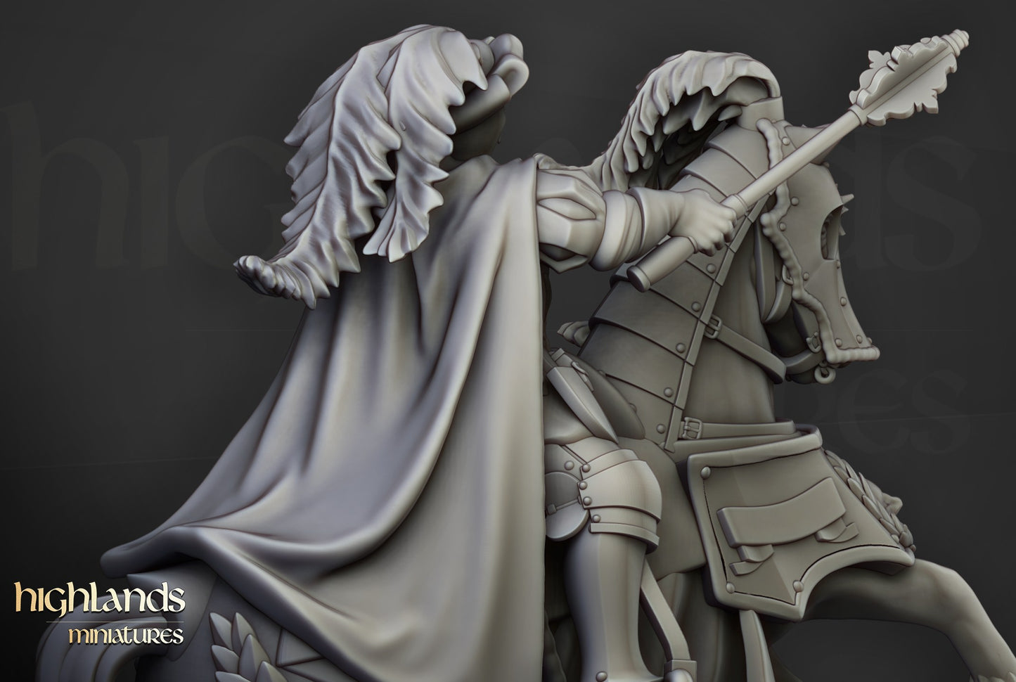 Miniatura Baronesa de Lunnenburg Imperio resina 28mm sin pintar - Drakholm