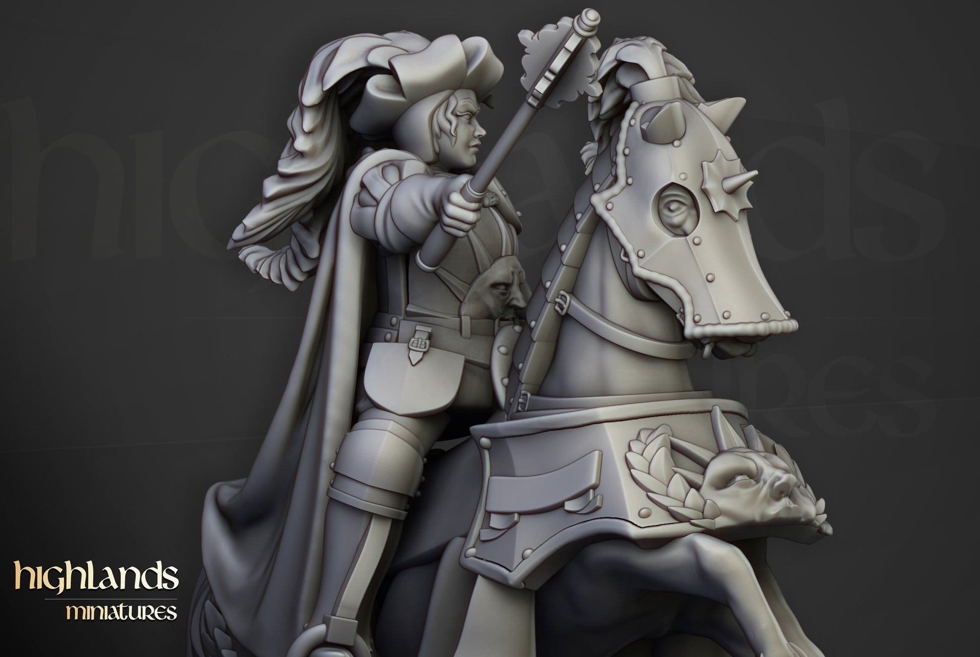 Miniatura Baronesa de Lunnenburg Imperio resina 28mm sin pintar - Drakholm
