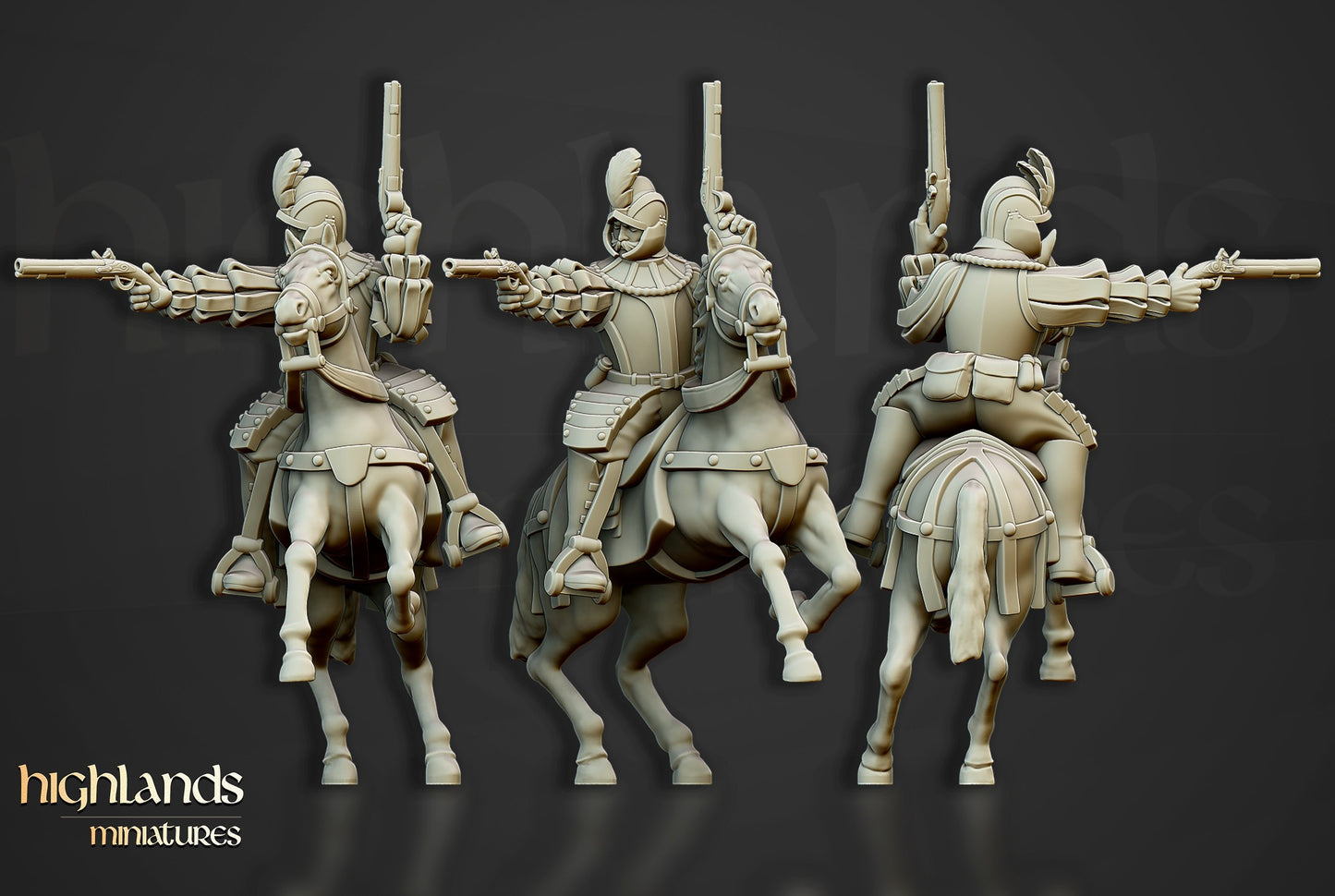 Miniatura Jinetes Negros Imperio resina 28mm sin pintar - Drakholm