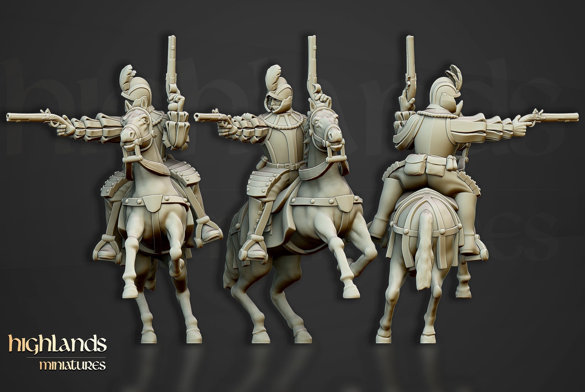 Miniatura Jinetes Negros Imperio resina 28mm sin pintar - Drakholm