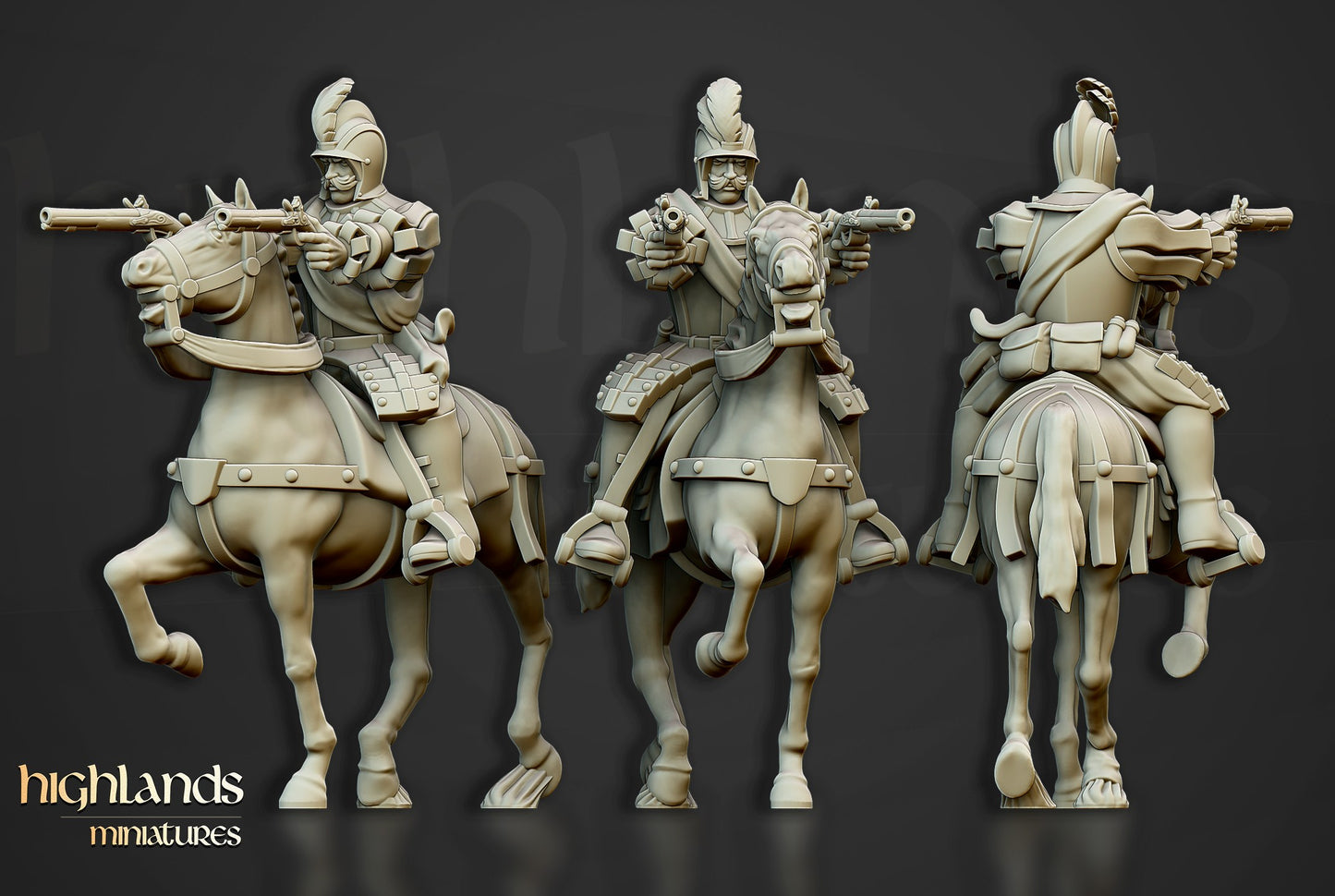 Miniatura Jinetes Negros Imperio resina 28mm sin pintar - Drakholm