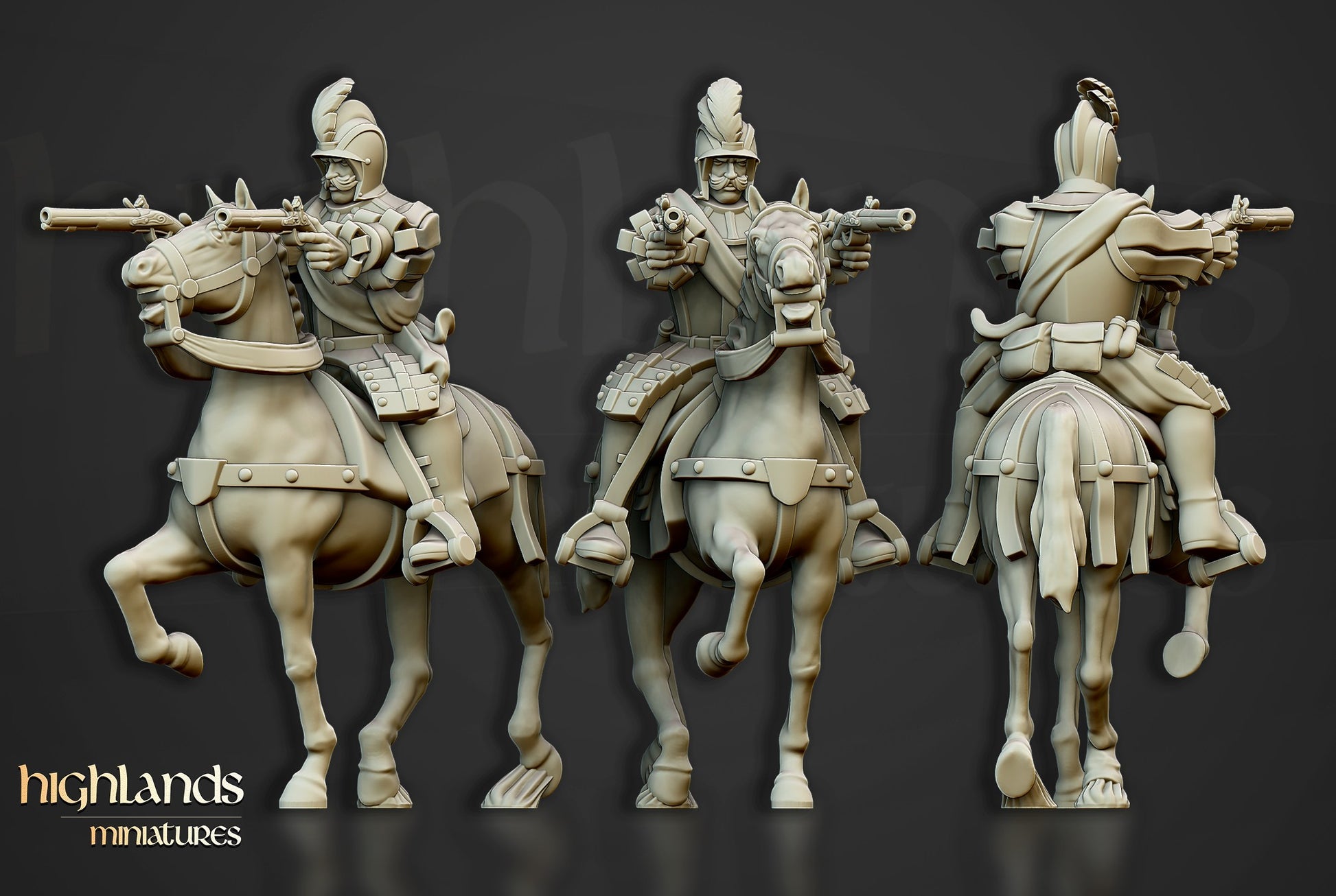 Miniatura Jinetes Negros Imperio resina 28mm sin pintar - Drakholm