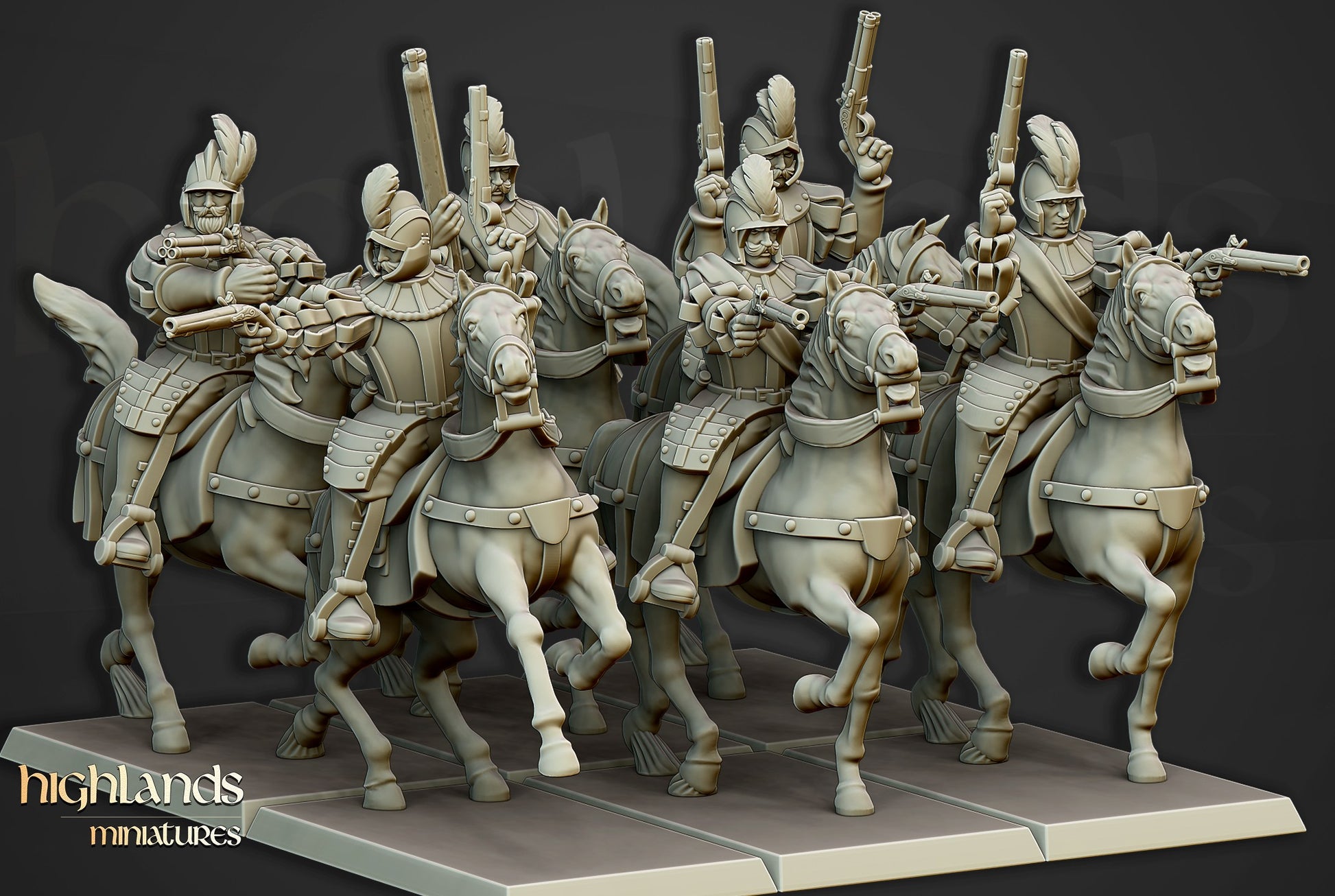 Miniatura Jinetes Negros Imperio resina 28mm sin pintar - Drakholm