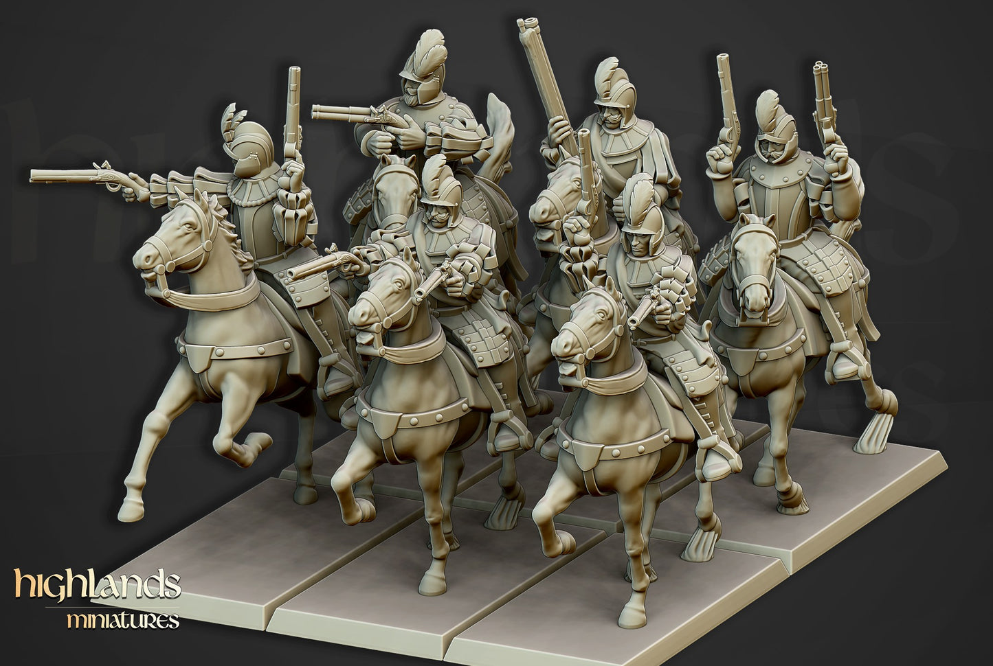 Miniatura Jinetes Negros Imperio resina 28mm sin pintar - Drakholm