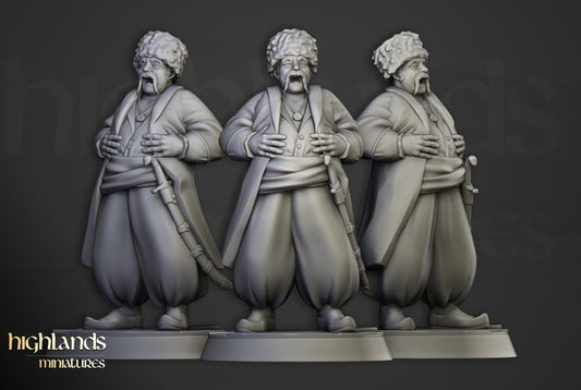 Miniatura Líder Cosaco Imperio resina 28mm sin pintar - Drakholm
