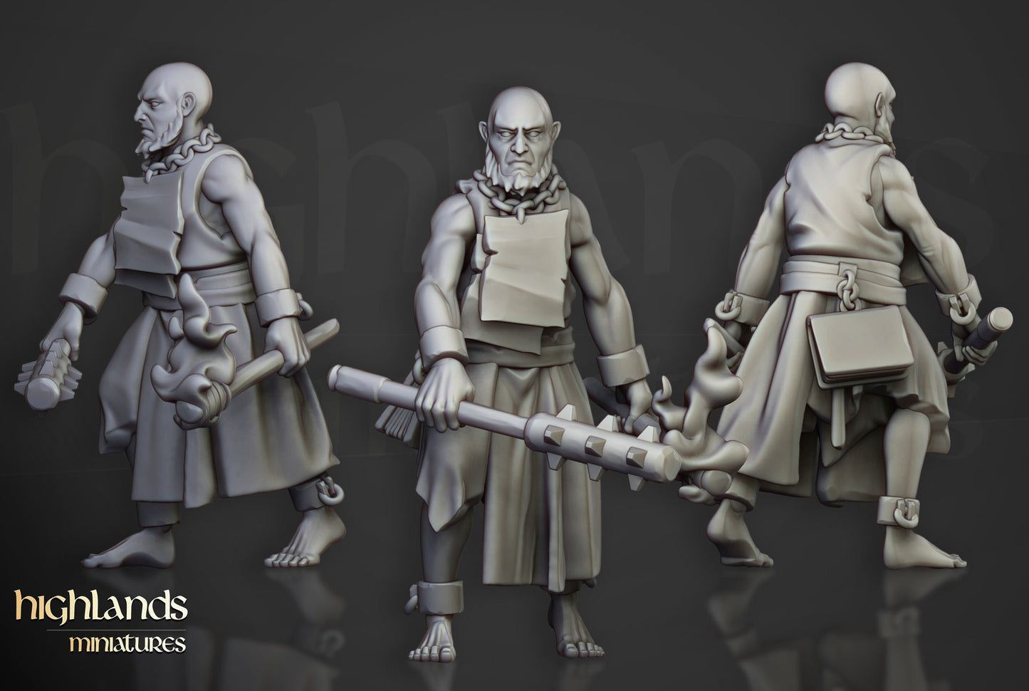 Miniatura Fanáticos Zelotes Imperio resina 28mm sin pintar - Drakholm