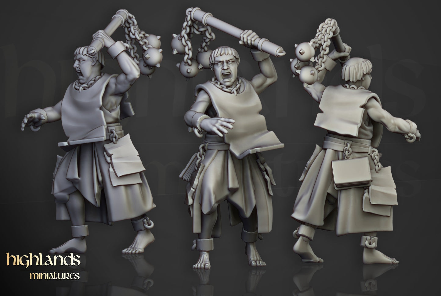 Miniatura Fanáticos Zelotes Imperio resina 28mm sin pintar - Drakholm
