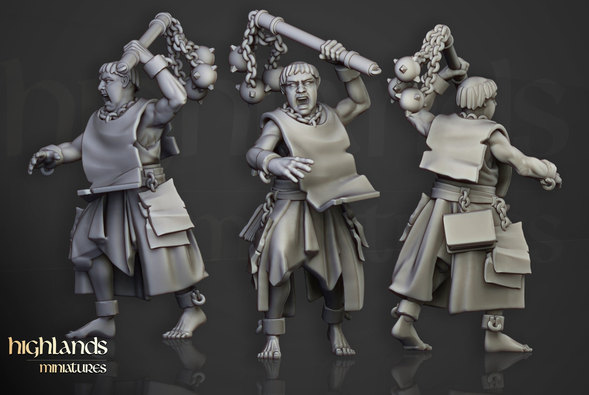 Miniatura Fanáticos Zelotes Imperio resina 28mm sin pintar - Drakholm
