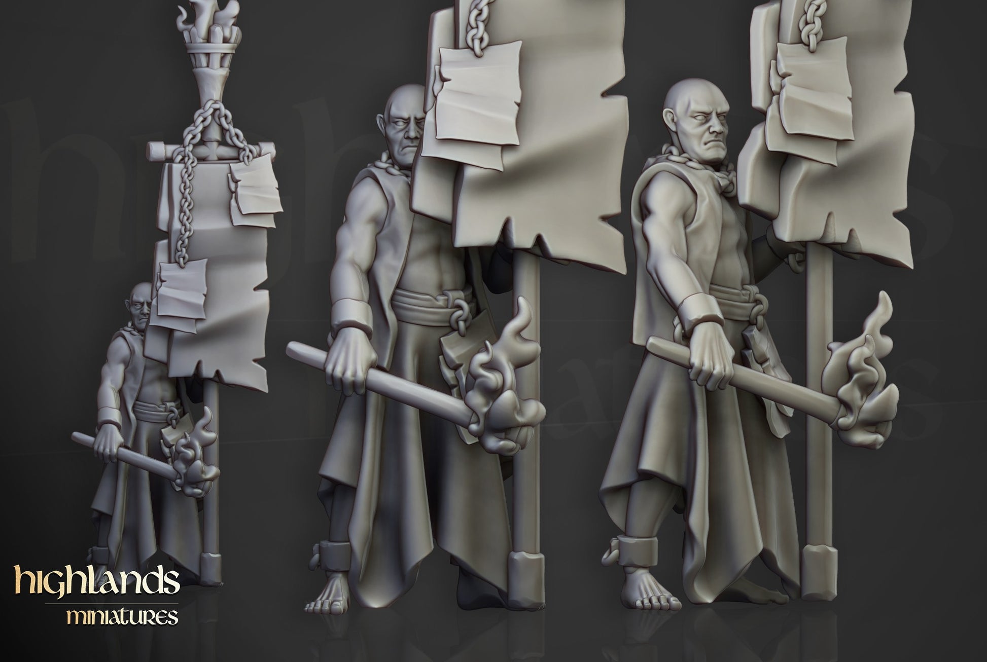 Miniatura Fanáticos Zelotes Imperio resina 28mm sin pintar - Drakholm