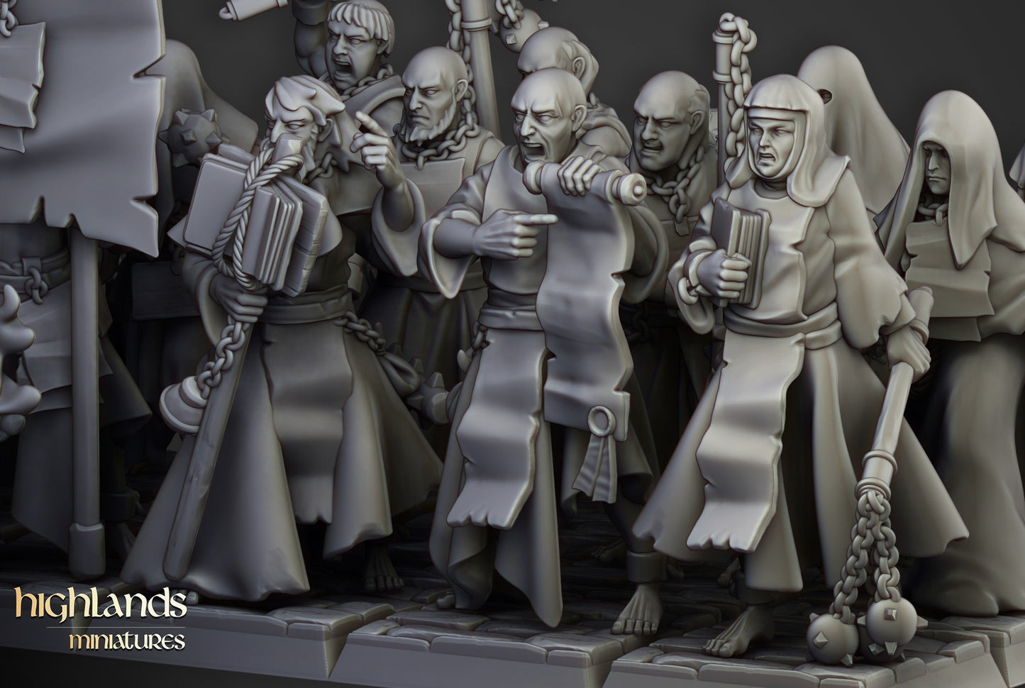 Miniatura Fanáticos Zelotes Imperio resina 28mm sin pintar - Drakholm