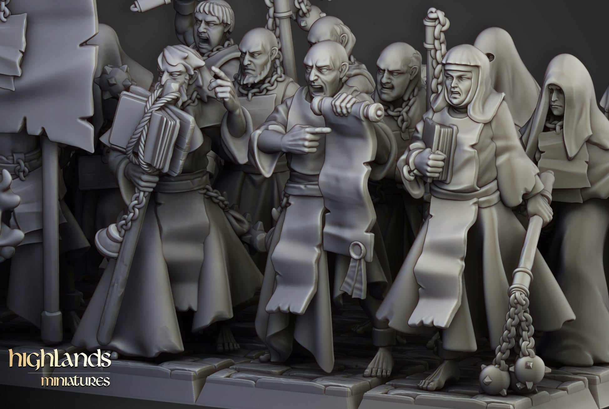 Miniatura Fanáticos Zelotes Imperio resina 28mm sin pintar - Drakholm