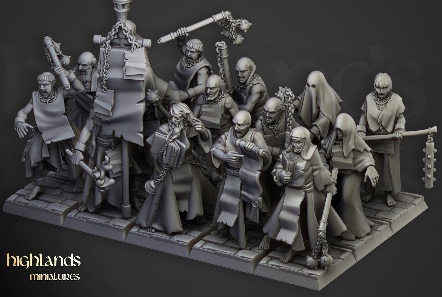 Miniatura Fanáticos Zelotes Imperio resina 28mm sin pintar - Drakholm