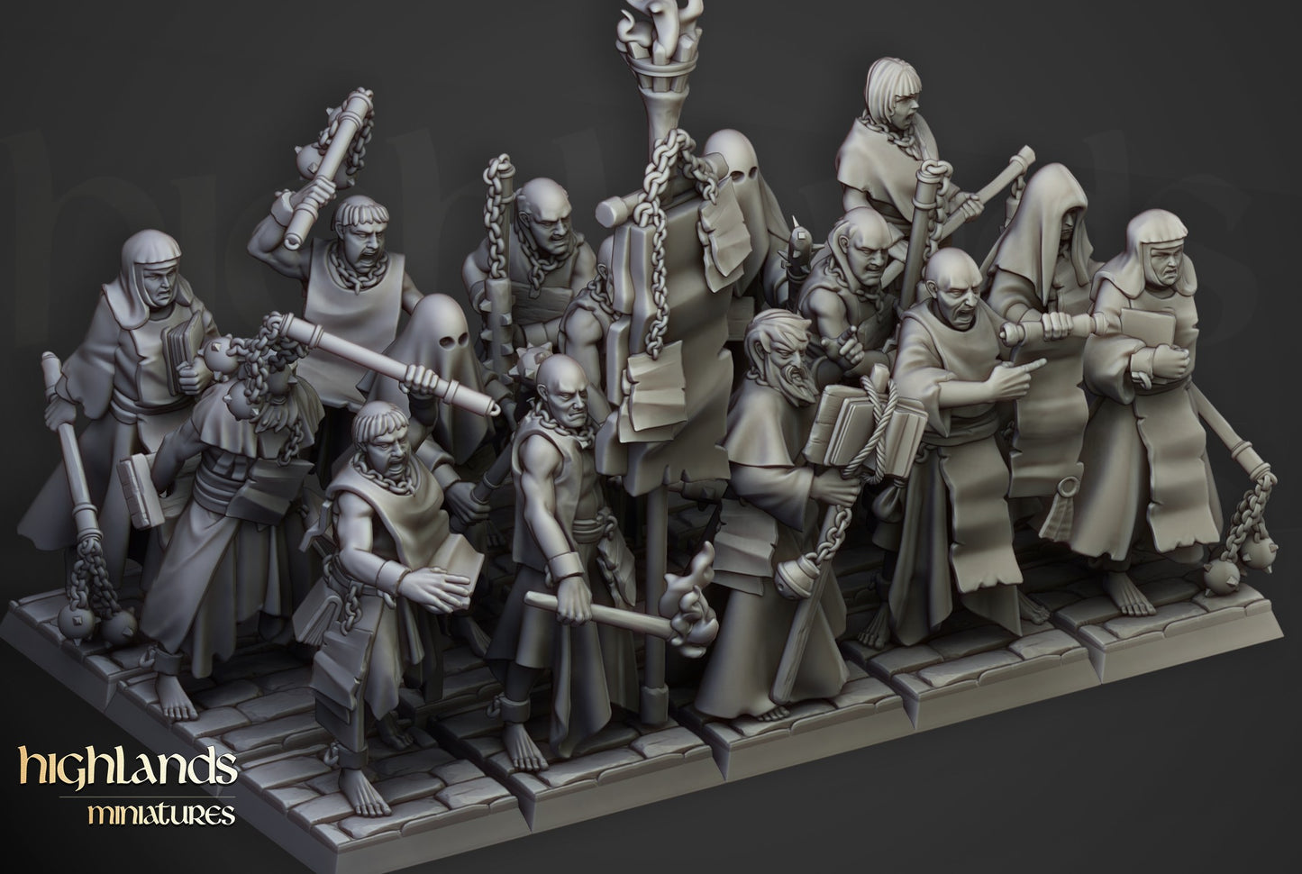 Miniatura Fanáticos Zelotes Imperio resina 28mm sin pintar - Drakholm