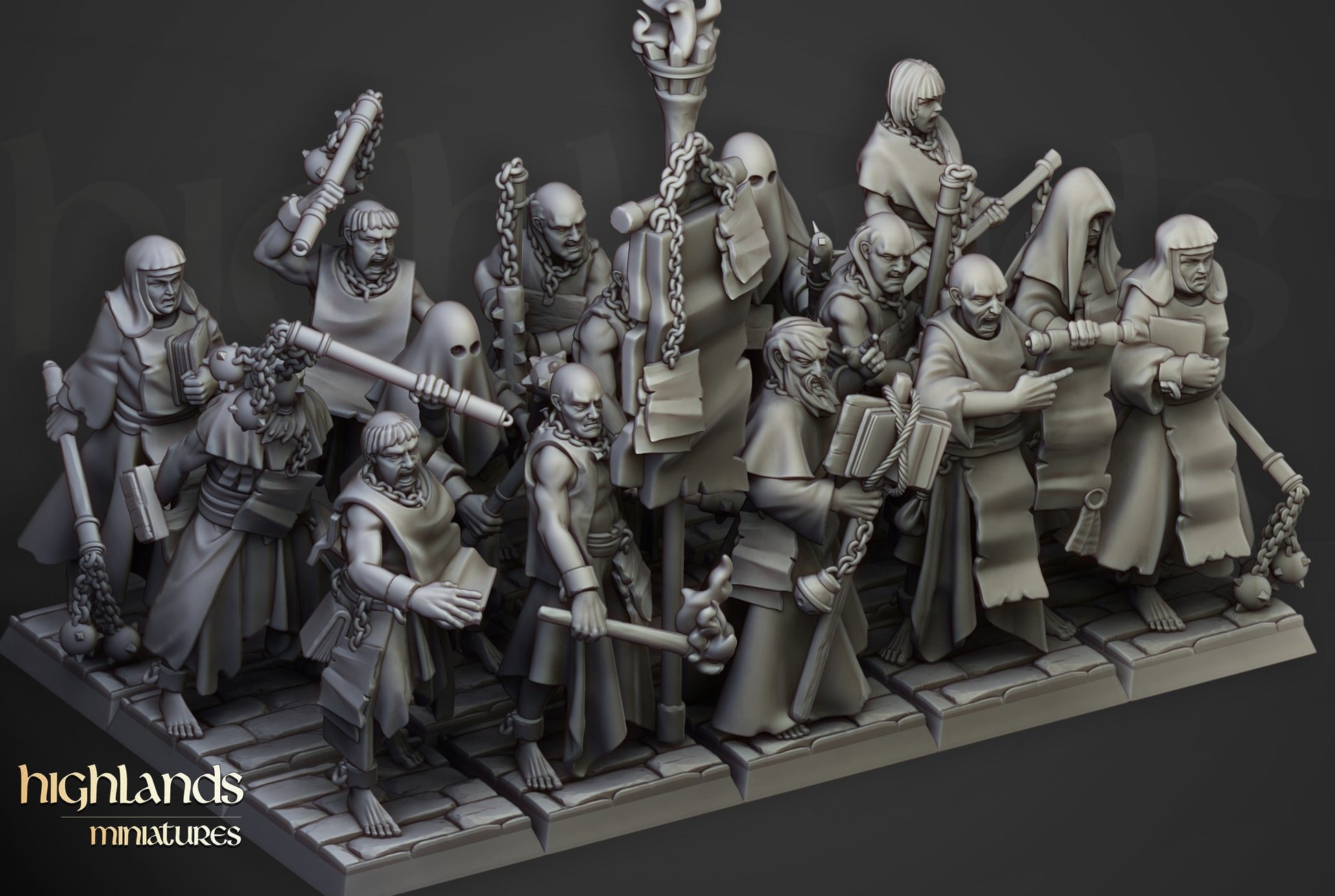 Miniatura Fanáticos Zelotes Imperio resina 28mm sin pintar - Drakholm
