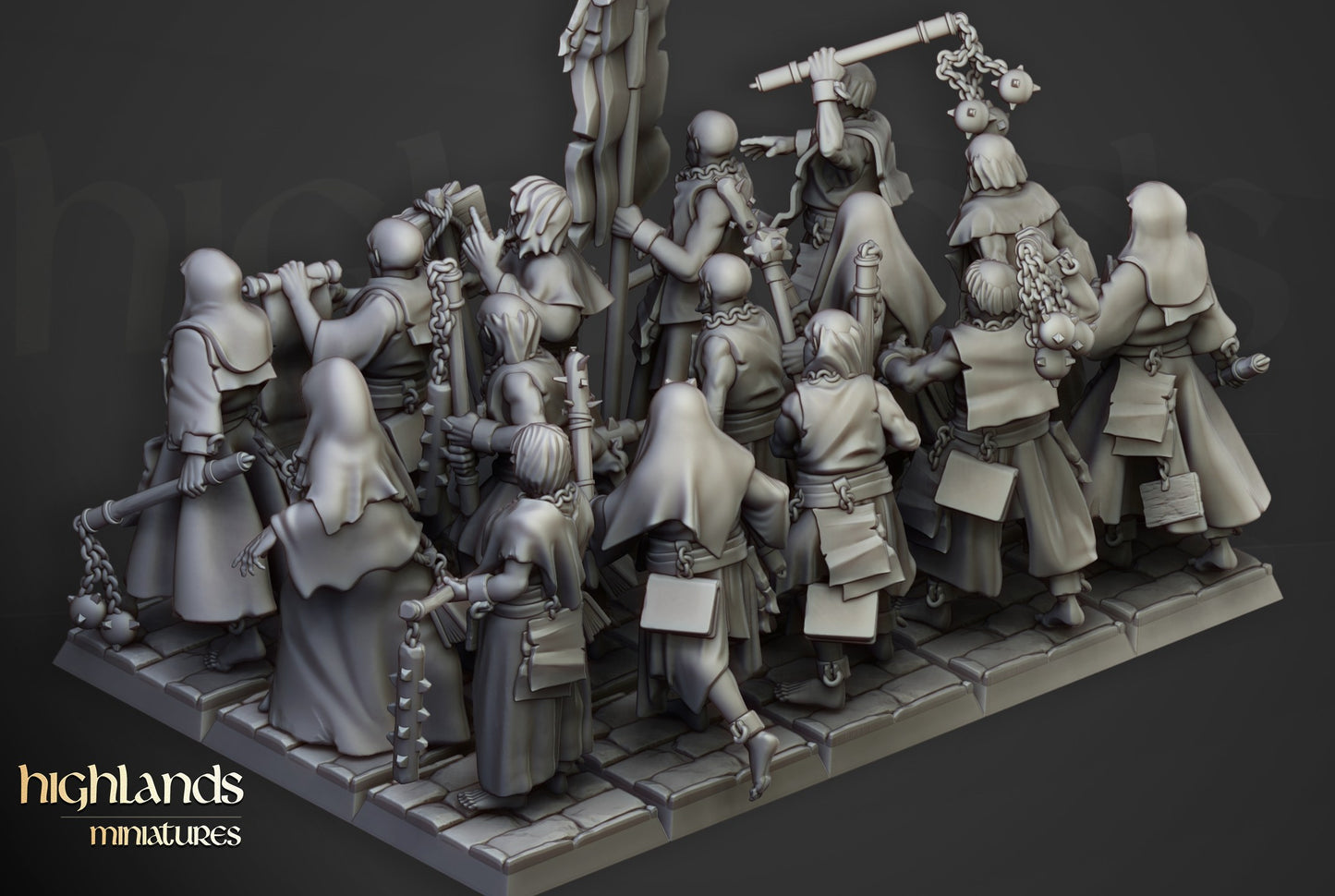 Miniatura Fanáticos Zelotes Imperio resina 28mm sin pintar - Drakholm