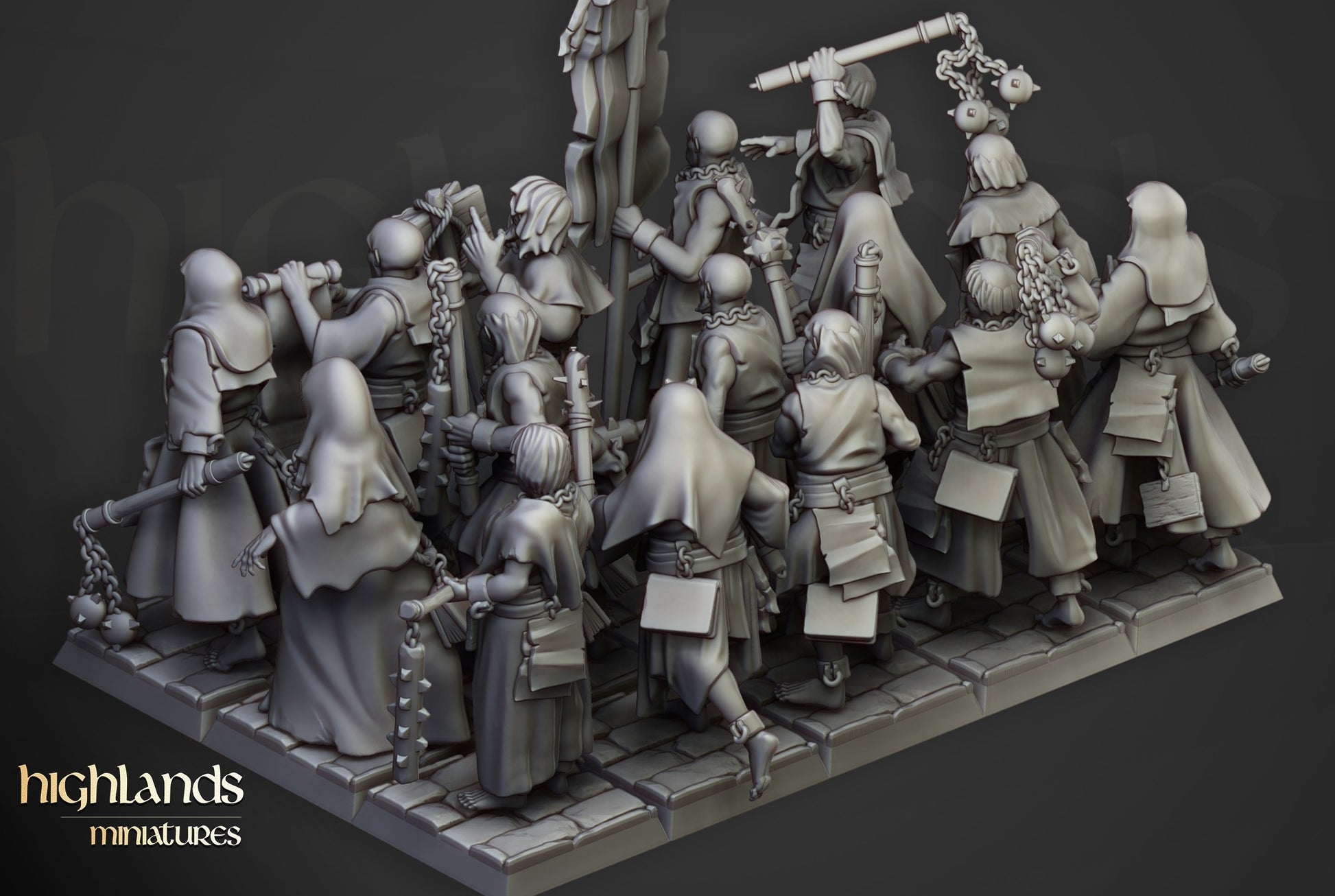 Miniatura Fanáticos Zelotes Imperio resina 28mm sin pintar - Drakholm