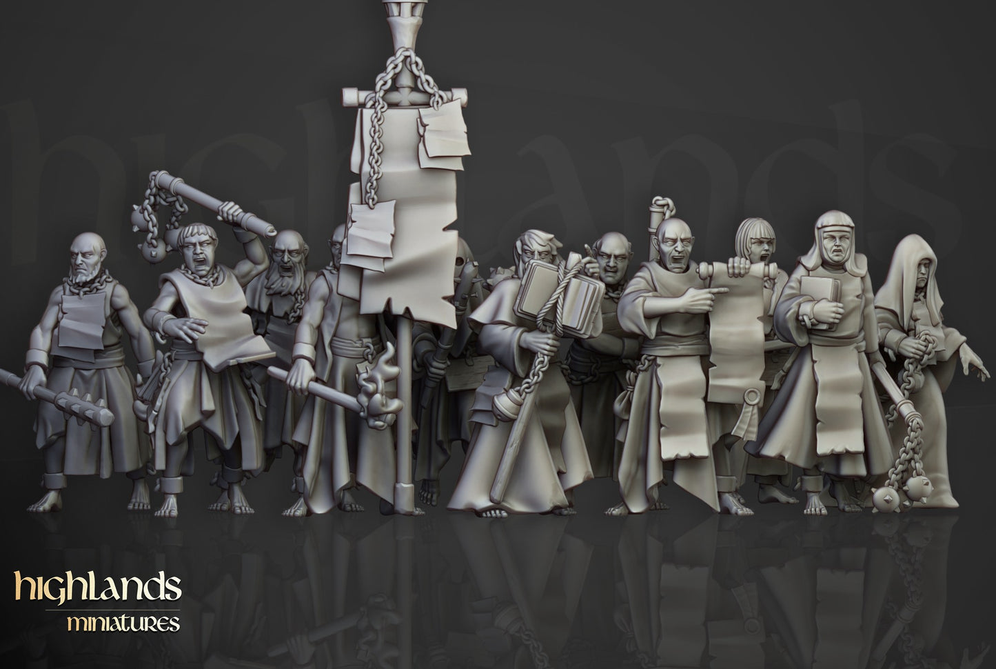 Miniatura Fanáticos Zelotes Imperio resina 28mm sin pintar - Drakholm