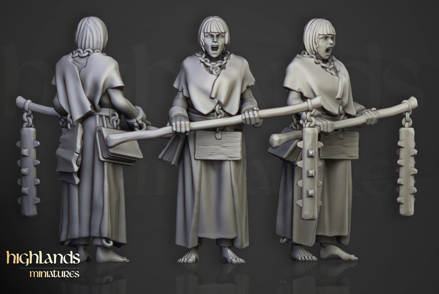 Miniatura Fanáticos Zelotes Imperio resina 28mm sin pintar - Drakholm