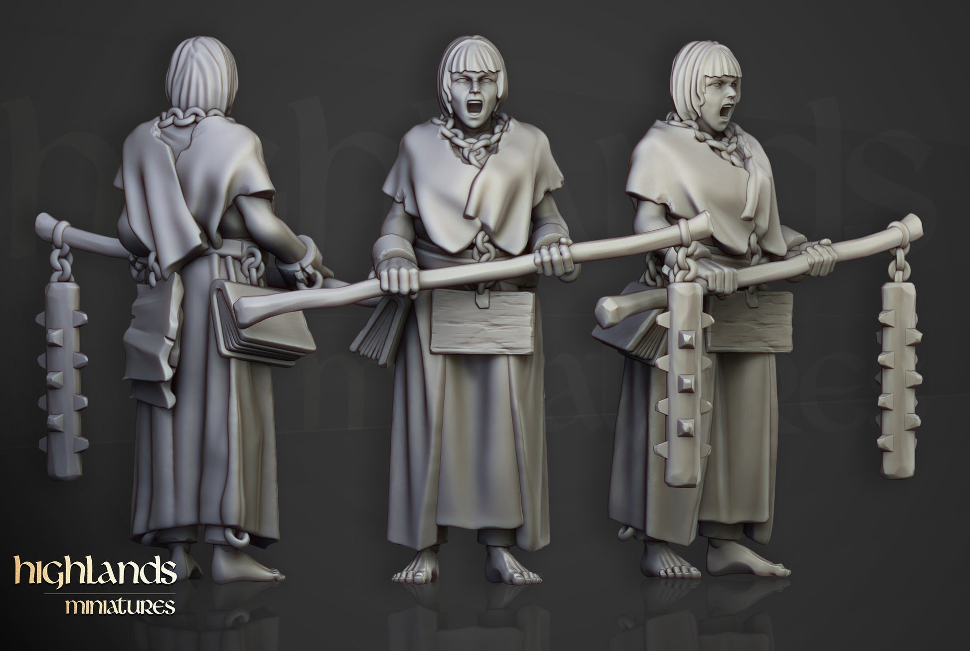 Miniatura Fanáticos Zelotes Imperio resina 28mm sin pintar - Drakholm