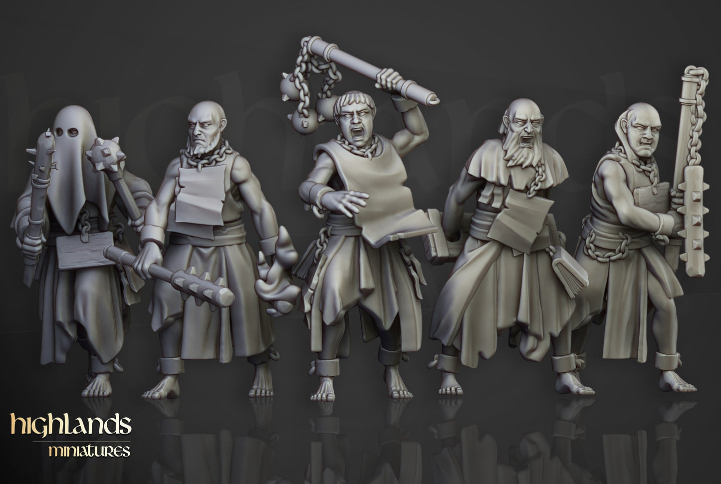 Miniatura Fanáticos Zelotes Imperio resina 28mm sin pintar - Drakholm