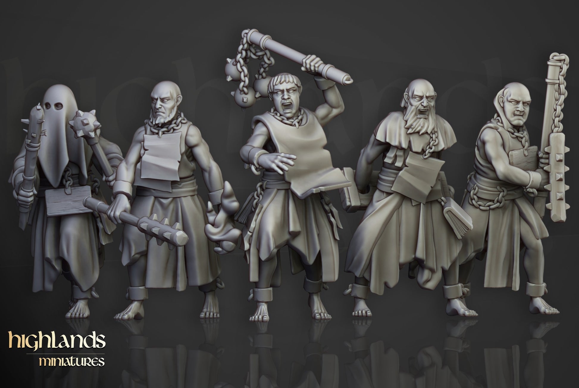 Miniatura Fanáticos Zelotes Imperio resina 28mm sin pintar - Drakholm