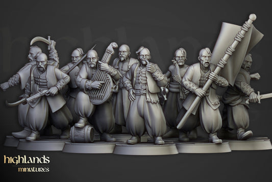 Miniatura Cosacos de Puerto Imperio resina 28mm sin pintar - Drakholm